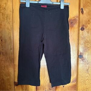 Vintage Blue Classic Black Cropped Pants
